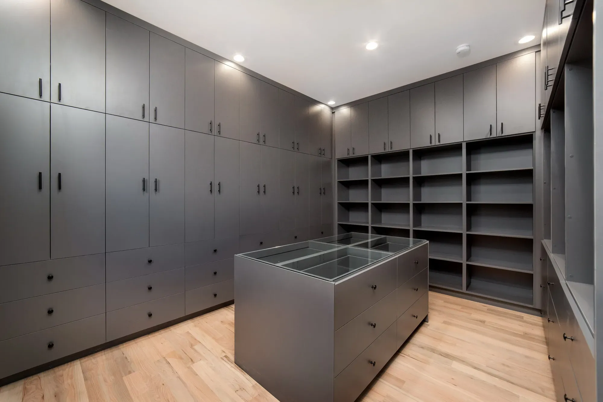 Slate Gray Walk-In Closet