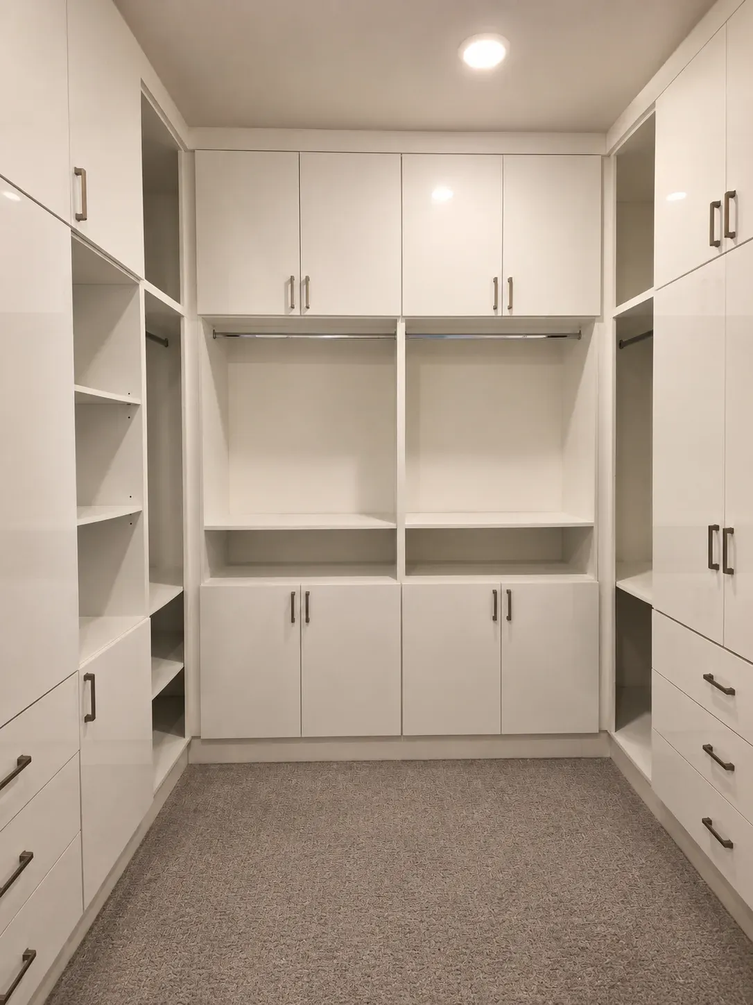 Matte White Walk-In Closet, view 2