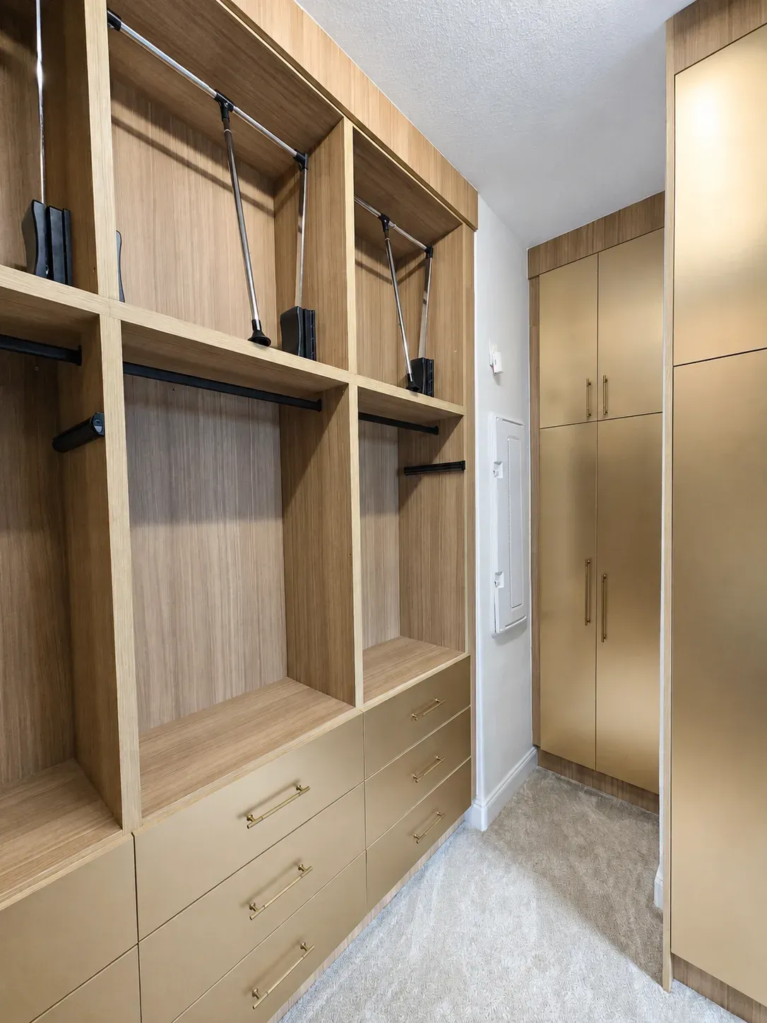 Champagne & Oak Walk-In Closet, view 3