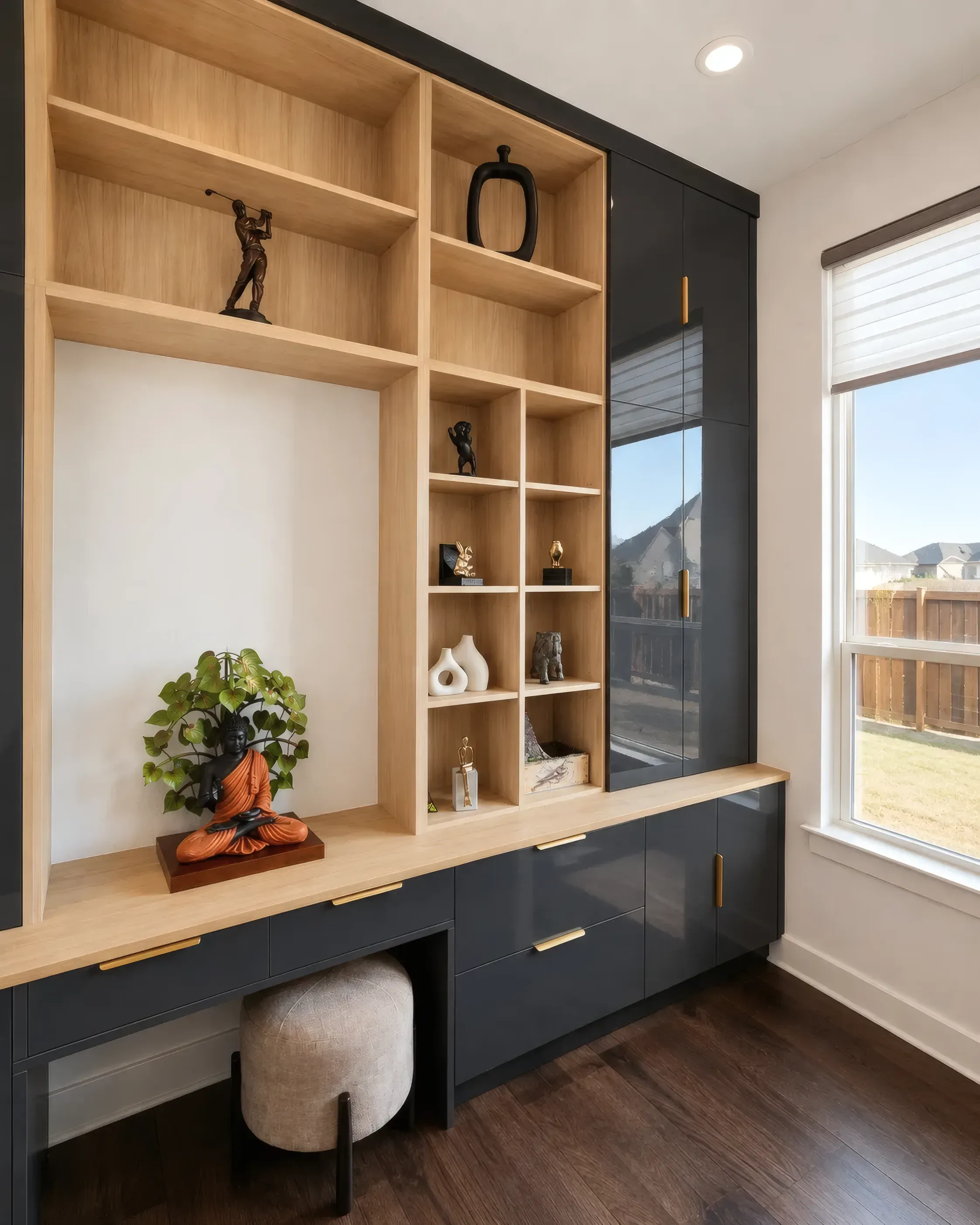 Two-Tone Home Office Built-In, view 4