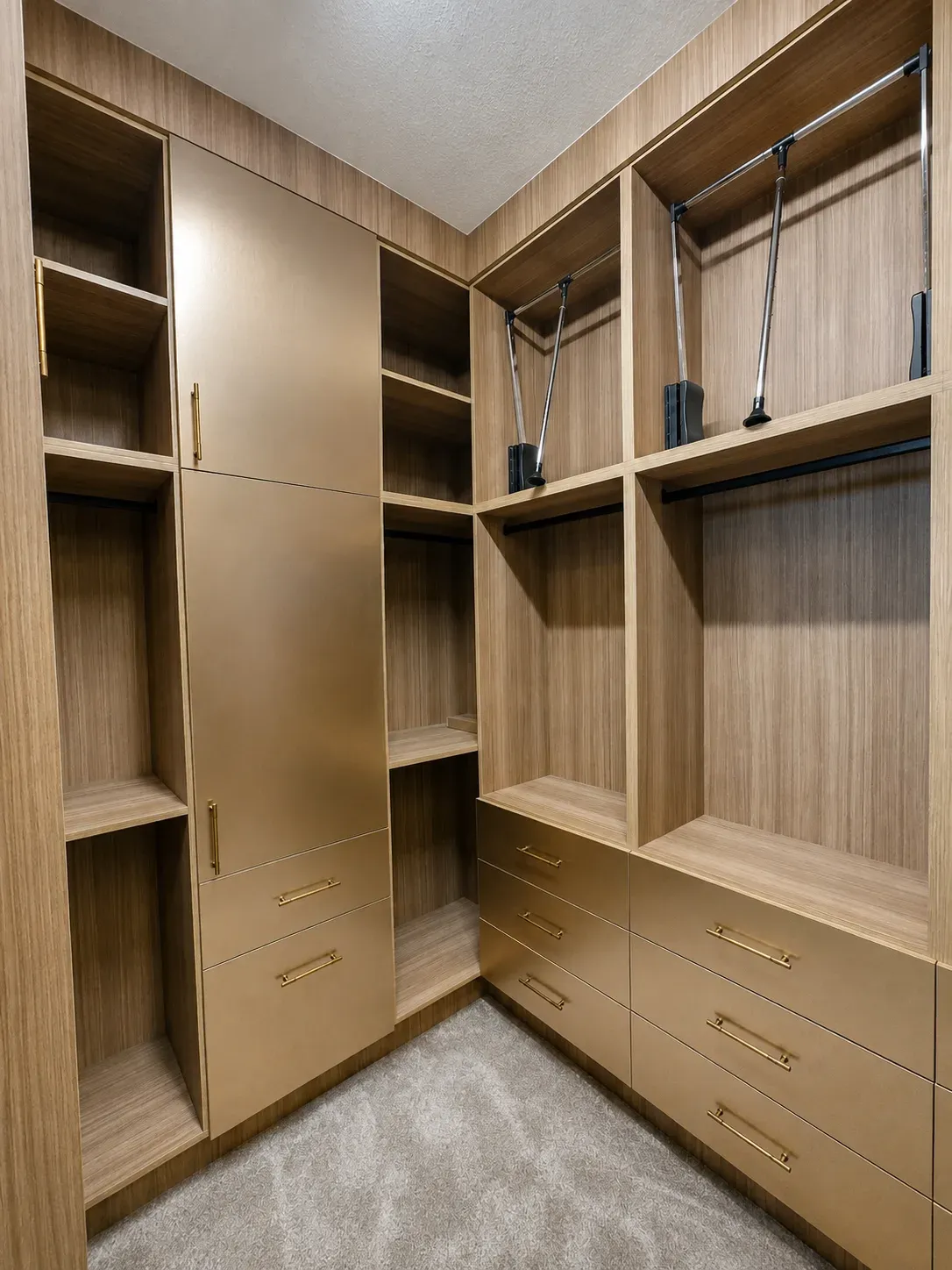 Champagne & Oak Walk-In Closet, view 4