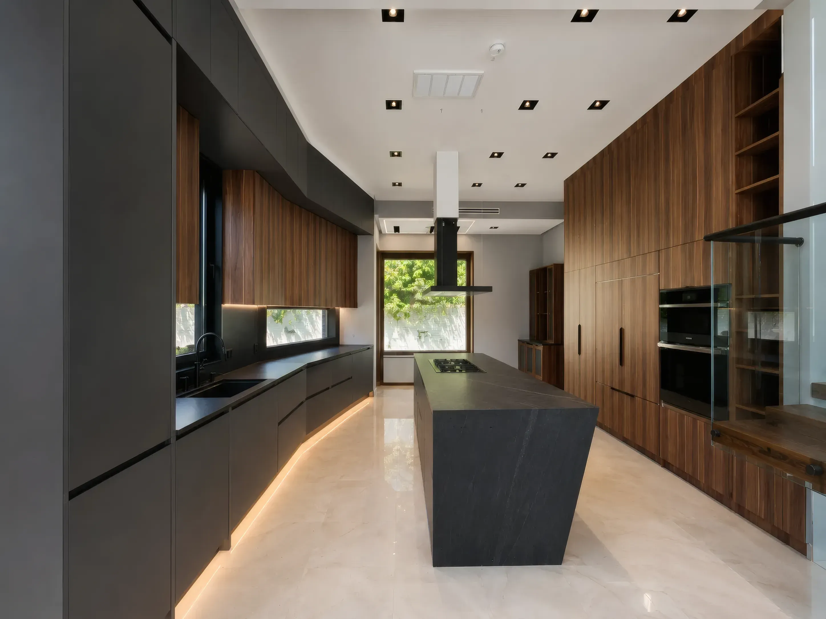 Walnut & Graphite Kitchen, view 2